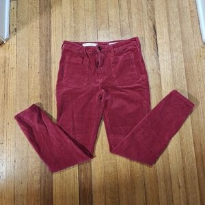 Pilcro and the Letterpress High-Rise Skinny Corduroy Pants